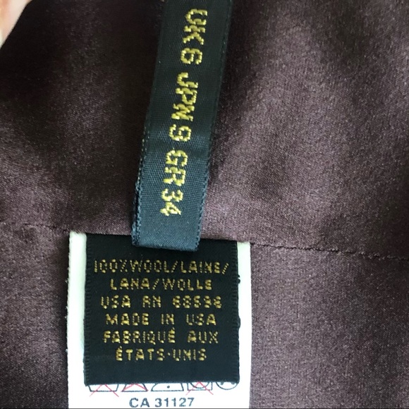 Donna Karan New York Chocolate Brown Wool Blazer Sz 4 - Picture 9 of 12